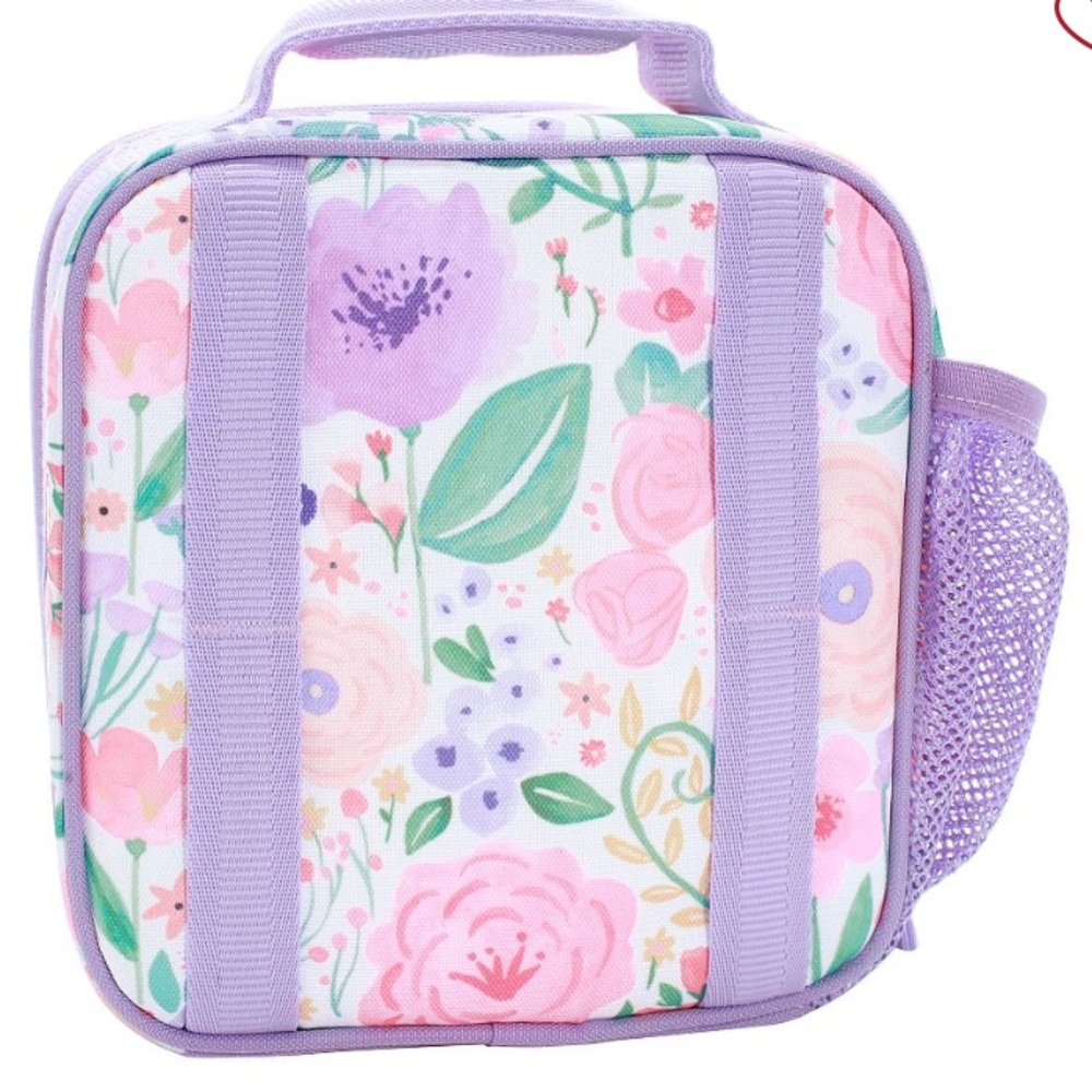 Pottery Barn Kids Mesh Floral Lunch Bag